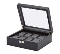 Wolf Viceroy Watch Box 8 Watches Black Synthetic leather 466002 - Unisex - Faux Leather Black 26.7 x 22.9 x 9.5