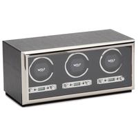 WOLF Watch Winder Exotic Triple Black - Black WLF-012