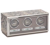 WOLF Watch Winder Exotic Triple Tan - Black WLF-015