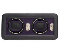 Wolf Watch Winder Windsor Double With Cover Black/Purple - Black WLF-038