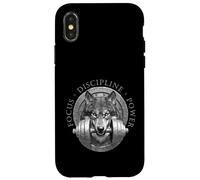 Wolf Weightlifting | Focus Discipline Power Fitness Workout Case for iPhone X/XS