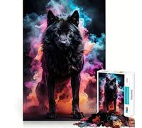 Wolf Werewolf 1000 Piece Jigsaw Brain Skill Game High Precision Die Cut Fascinating Hobby for Idle Moments (38x26cm)