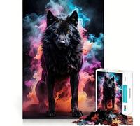 Wolf Werewolf 1000-piece Jigsaw Puzzles Brain Fun Training Seamless Fit Precise Pieces Fascinating Hobby for Idle Moments (38x52cm)
