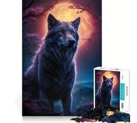 Wolf Werewolf 1000 Piece Puzzle For Teenagers Mind Skill Play Laser Cut for Flawless Fit Relaxing Indoor Group Activity (38x26cm)