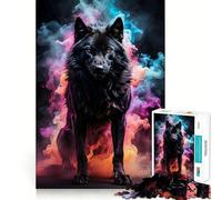 Wolf Werewolf Jigsaw for Teenagers1000 Pieces Mind Skill Play Laser Cut for Flawless Fit Quiet Time Mind Exercise at Home (50x75cm)