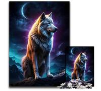 Wolf Werewolf Jigsaw Puzzle 1000 Pieces Jigsaw Puzzles Challenging Brain Teaser for Teenagers Family Fun Interactive Game 1000 PCS(38x26cm)
