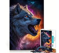 Wolf Werewolf Landscape 1000 Piece Jigsaw Puzzles Memory Train Fun Smooth Burr Free Surface Entertaining Challenge for Spare Time (50x75cm)