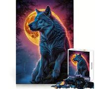 Wolf Werewolf Landscape 1000 Pieces Puzzles for Adults Clear Thinking Stress Relief Fun Precise Edges Lovely Gift (50x75cm)