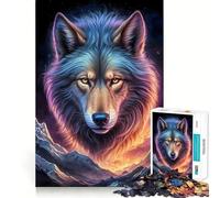 Wolf Werewolf Landscape Jigsaw Puzzle1000 Pieces Brain Boosting Play Zero Gap Cozy Indoor Entertainment for All (38x52cm)