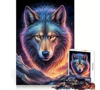 Wolf Werewolf Landscape Jigsaw Puzzles for Adults 1000 Brain Memory Restful Activity Tight Lock Cozy Xmas Gift (50x75cm)