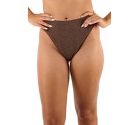 Wolf & Whistle Women's Amber Bronze High Waist Leg 'Bikini Bottom' | Size: 8