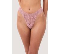 Wolf & Whistle Women's Ariana Ash Rose Lace 'Thong' in Pink | Size: 6 Wolf & Whistle Pink 6