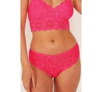 Wolf & Whistle Women's Ariana Lace Neon Pink 'Bralette' | Size: 6 Wolf & Whistle Pink 6