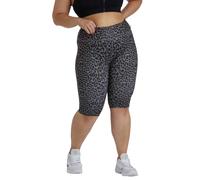 Wolf and Whistle Eco Dusty Olive Leopard Curve Shorts 26 Green