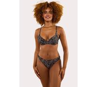 Wolf & Whistle Women's Juliet Leopard Print Mix & Match Mid-Rise Bikini Bottoms | Size: 8 Wolf & Whistle Multicolor 8