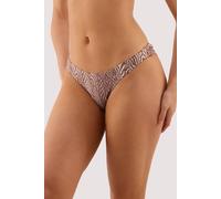 Wolf & Whistle Women's Raquel Tiger Print High Leg Brazilian Bikini Brief | Size: 10