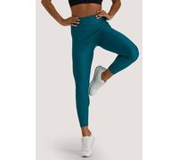 Wolf & Whistle Women's Teal Wet Look Croc 'Leggings' | Size: 14 Wolf & Whistle Teal 14