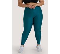 Wolf & Whistle Teal Wet Look Curve Leggings - Teal - 22