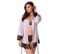 Wolf & Whistle Women's Alaia Mink Caged 'Kimono' in Pink | Size: 10 Wolf & Whistle Pink 10