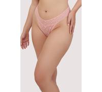 Wolf & Whistle Women's Ariana Coral Everyday Comfort Lace 'Thong' | Size: 8 Wolf & Whistle Coral 8