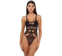 Wolf & Whistle Women's Erin Mirco Fishnet Body in Black | Size: 20 Wolf & Whistle Black 20