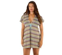 Kalahari Khaki Zig Zag Crochet 'Beach Kaftan' Playful Promises Khaki 16
