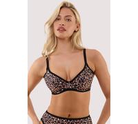 Wolf and Whistle Lorna Leopard Print Fuller Bust Underwired Bikini 36F Brown