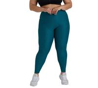 Wolf & Whistle Teal Wet Look Curve Leggings - Teal - 26