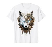 Wolf Wildlife Abstract Art Animal Sculpture Motif Wolf T-Shirt