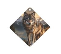 Wolf Wildlife Forests Car Air Freshener Hanging Aromatherapy Tablets Rearview Mirror Pendant Car Accessories