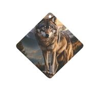 Wolf Wildlife Forests Car Air Fresheners Scent Cards Rhombus