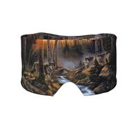 Wolf Wildlife, Full Eye Covers Light Blocking Eye Mask Sleep Eye and Ear Muffs