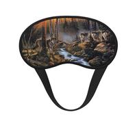 Wolf Wildlife, Full Eye Covers Light Blocking Eye Masks Blackout Sleep Eye Muffs