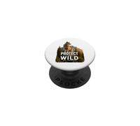 Wolf Wildlife Graphic Nature Conservation Animal Gift PopSockets Adhesive PopGrip