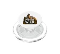 Wolf Wildlife Graphic Nature Conservation Animal Gift PopSockets PopGrip for MagSafe