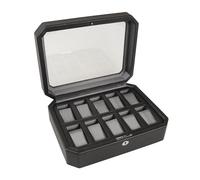 Wolf Windsor Watch Box 10 Watches Black Synthetic leather 4584029 - Unisex Black 32 x 26 x 11 cm