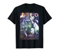 Wolf Winter Galaxy Planets Space Wolves T-Shirt