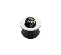 Wolf With Amber Piercing Eyes PopSockets Adhesive PopGrip