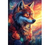 Wolf with Glowing Eyes at Twilight 300 Piece Count Premium Jigsaw Puzzle Fairy Tale Scenery Cartoon For Adults Teens 14+ Concentration Training Indoor Game Family Game Night Creativity Gift Giving 3