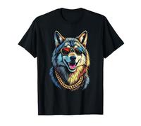 Wolf With Sunglasses, Cool Funny Rebel Boss Hip Wolf Face T-Shirt