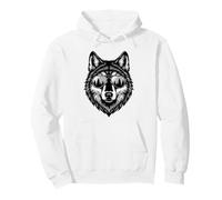 Wolf with Sunglasses Wildlife Outdoor Nature Pullover Hoodie