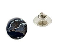 Wolf Wolves 25mm Metal Pin Badge With Butterfly Clutch Clasp Ideal Birthday Gift N43