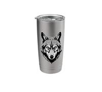 Wolf Wolves Head Arctic Animal Lone Gothic Retro Street Stainless Steel Insulated Tumbler