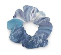 Wolf Wolves In Winter Snowy Mountains Women's Hair Ties Elastic Scrunchies Silk Like Scrunchy Accessories for Sleep