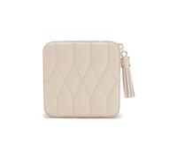 WOLF Women's Caroline Travel Jewelry Zip Case in Ivory Wolf Ivory