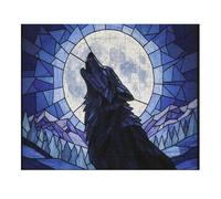 Wolf Wooden Jigsaw Puzzles for Adults 35/70/120/200/300/5001000 Pieces - Art for Wall Decor - Durable Poplar Wood, Zero Dust, UV Vibrant Print - Family Group Activity & Unique Gift