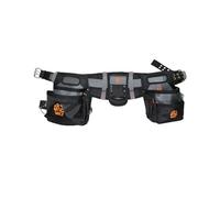 WOLF WTB300 Heavy-Duty Padded Tool Work Belt w/Pouch Bags | Universal Body Waist | Breathable Comfort Organization | Contractors Electricians Carpenters Handyman | Ballistic Nylon & Tongue Buckle
