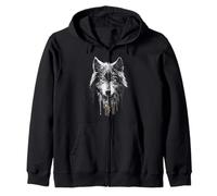 Wolf Zip Hoodie