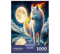 Wolf1000Piece JigsawPuzzlesAnimal Wolf ForAdult Colourful Brainteasing Age12+byth EducationalGame Uncover The Puzzle 38x26cm/1000pcs