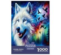Wolf1000Pieces JigsawPuzzleAnimal Wolf KidsforAdult Challenging Brainteasing Age12+byth HomeDecoration Uncover The Puzzle 70x50cm/1000pcs